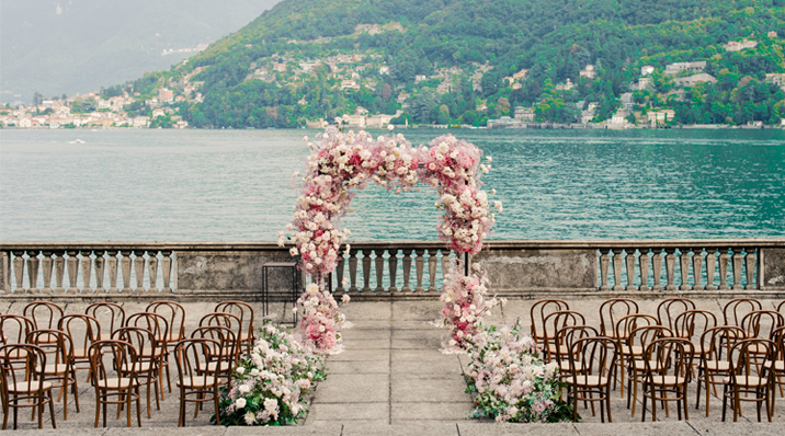 Cerimonia al lago di Como