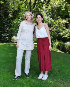 Paola Minussi con Roberta Cavaliere